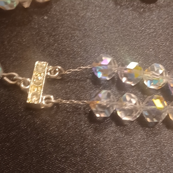 COMPLETE SET OF VINTAGE AROURA BOREALIS JEWELRY - Picture 4 of 7